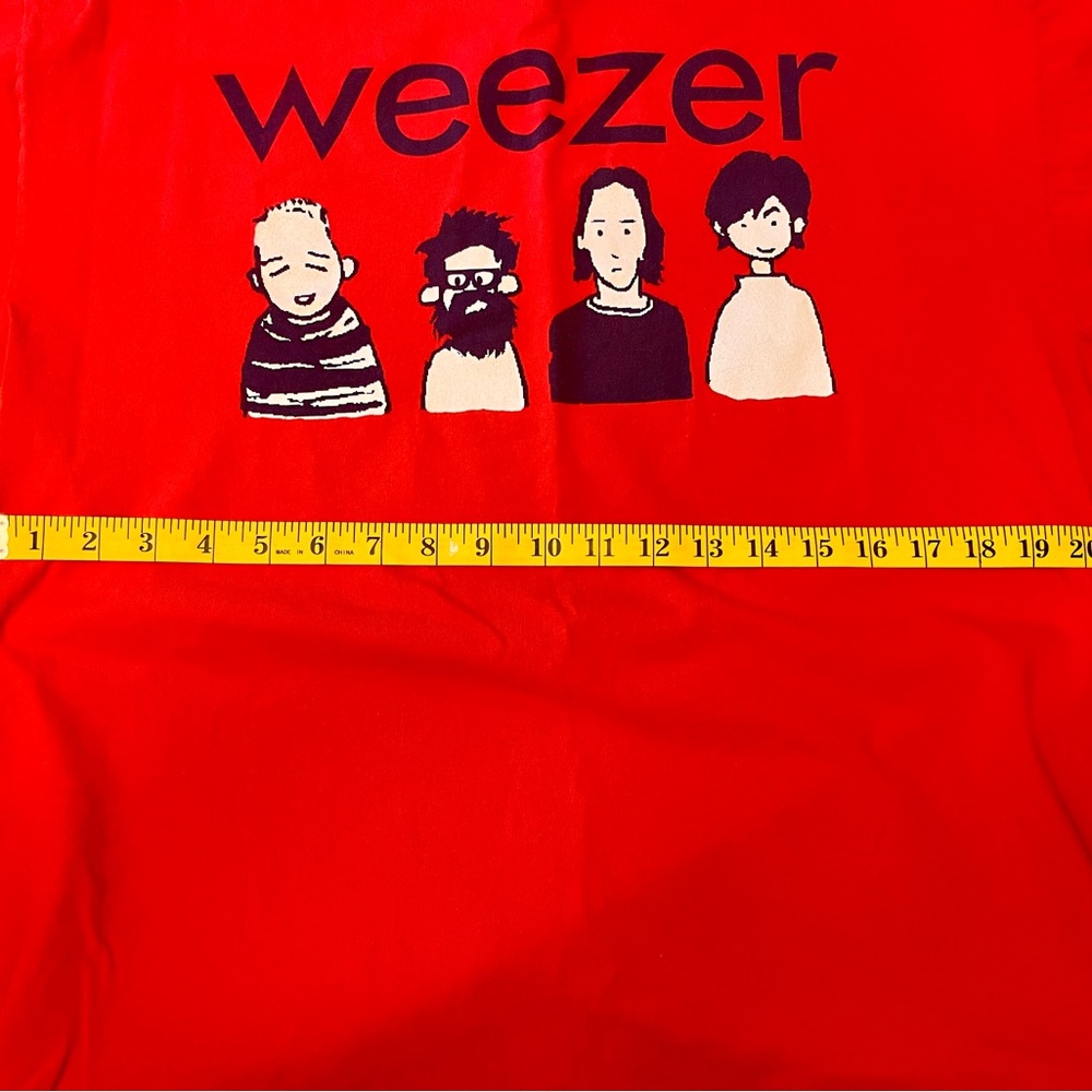Red Weezer Graphic T-Shirt Vintage Y2K - Picture 5 of 6
